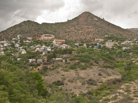 Jerome AZ Mountains with houses