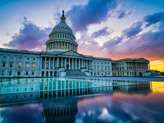 DC at dusk