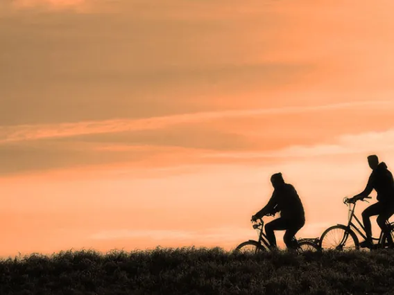 two people on bike