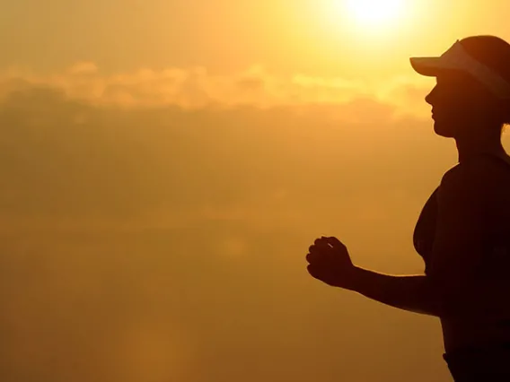 woman running