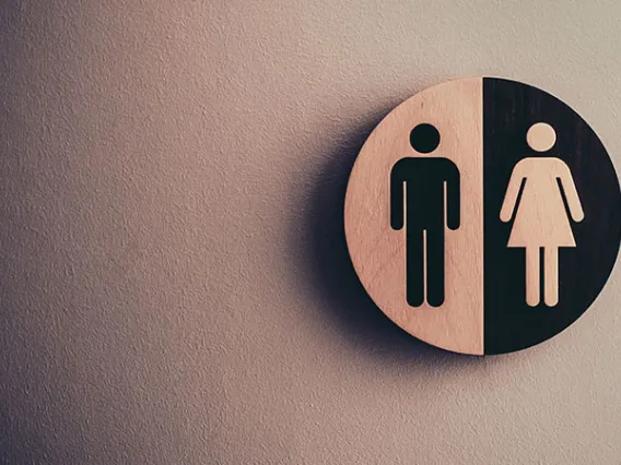 male female bathroom sign