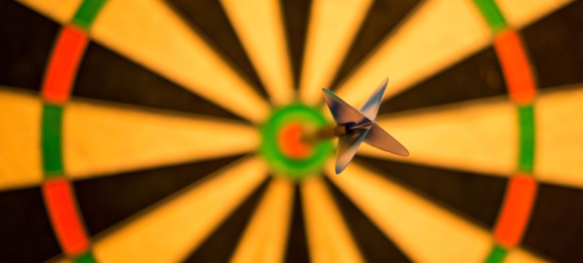 dart in bullseye