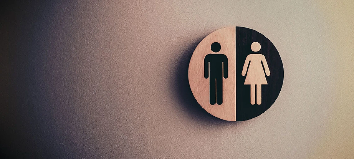 male female bathroom sign