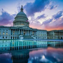 DC at dusk