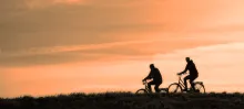 two people on bike